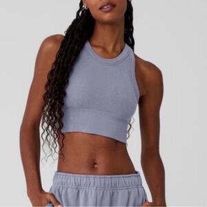 ALO Yoga Lavender Cropped Tank
